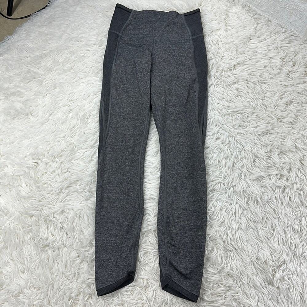 Lululemon Featherlight Tight Heathered Black